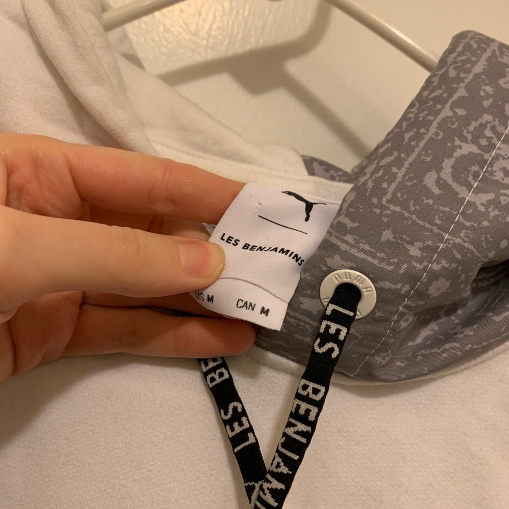 Puma x Les Benjamins white hoodie - Picture 3 of 4